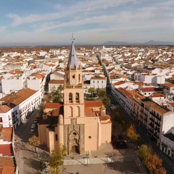 Vista aerea de Villafranca de los Barros